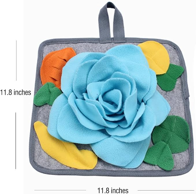 Abizoo Bunny Snuffle Mat Toy, 11.8''x11.8''