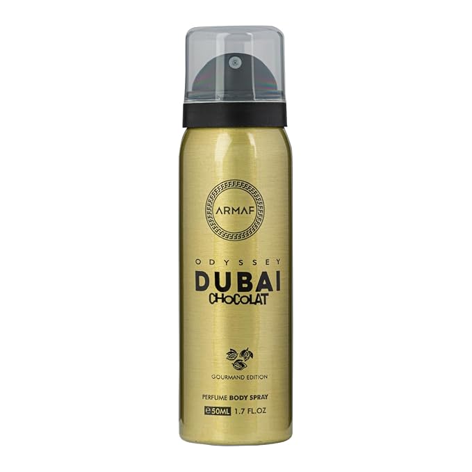 Armaf Odyssey Dubai Chocolat – Gourmand, Sweet, Woody – 4-Piece Gift Set for Unisex (3.4 oz Eau de Parfum + 3.4 oz Shower Gel + 1.7 oz Body Spray + 8.4 oz Shampoo)