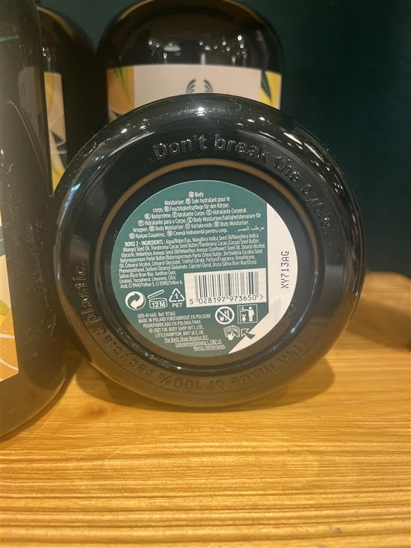 The Body Shop Mango Body Butter – Nourishing & Moisturizing Skincare for Normal Skin – Vegan – 6.4 oz