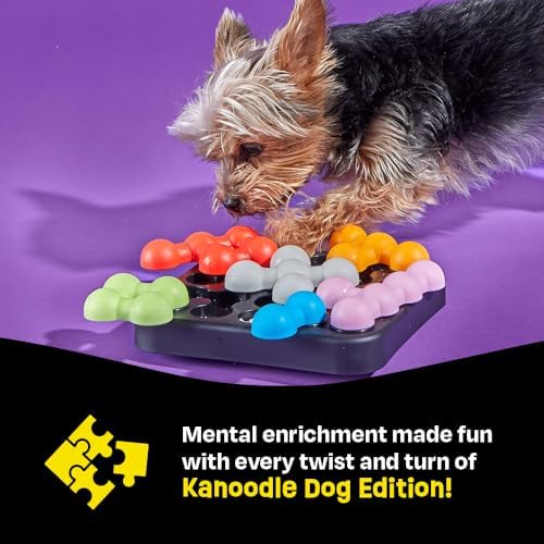 Brightkins Kanoodle Dog Edition Small - Dog Toys for Small Dogs, Interactive Puppy Toys, Food Puzzle for Dogs, Cat Puzzle Toy Feeder, Stimulating Pet Puzzles, Mental Enrichment Puppy Games