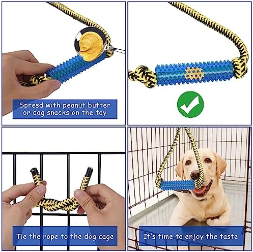 Interactive Dog Toys，Crate Training Aids for Puppies，Red
