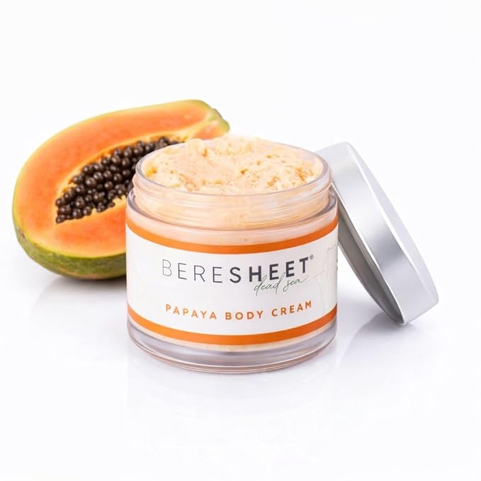 Papaya Body Butter Butter Cream – Lightweight Hydrating Moisturizer with Papaya Extract, Shea Butter & Almond Oil – Fast-Absorbing, Non-Greasy Body Cream for All Skin Types