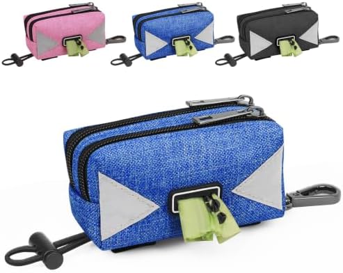 Dog Poop Bag Holder for Leash, Blue