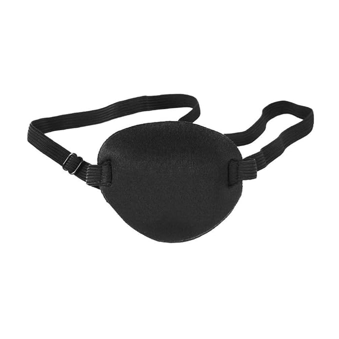 Oarkive Eye Patch for Adults – Soft Black Eyepatch for Pirate Costume, Cosplay, Halloween, Adjustable Eye Patches for Dress Up
