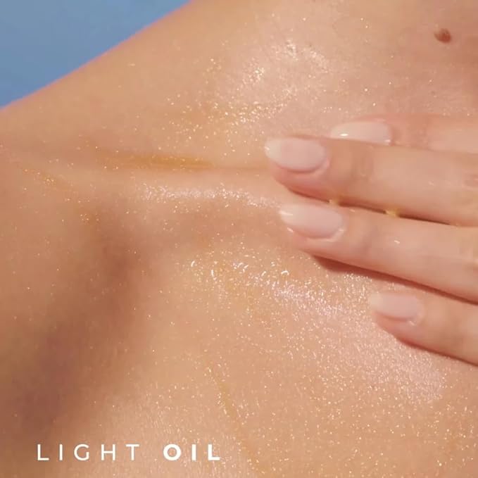Yves Rocher Monoï de Tahiti Pearly Body Oil, Shimmering Moisturizing Body Oil with Tahitian Gardenia Scent, Deep Hydration, Subtle Glow & Radiance, Lightweight Non-Greasy, 100ml / 3.3 fl oz