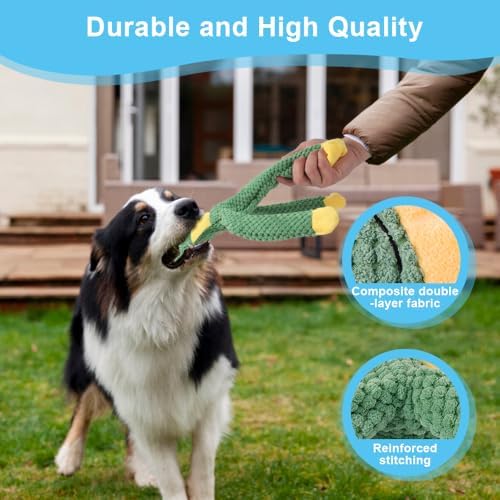 Dog Squeak Toys for Small, Medium, Large Dogs, Durable Chew Toy for Teething and Chewing, Tough Interactive Puppy Toy, 5-Pack, for Dogs