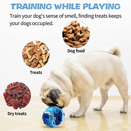 2 Pcs Snuffle Ball for Dogs Interactive Dog Toys Encourage Foraging Skills