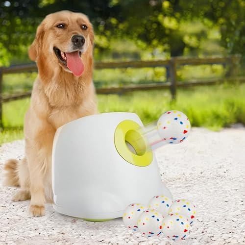 AFP Automatic Dog Ball Launcher with 2.5in ETPU Ball for Medium-Large Dogs