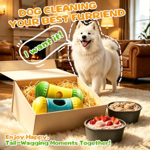 COMFGIVE Cognitive Slow Feeder for All Dogs with Two Detachable Bowls, Interactive Dog Puzzle Enrichment Toy, Adjustable Treat Dispensing Toy to Keep Dogs Busy & Provide Brain Stimulation