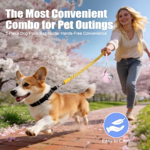 Portable Dog Water Bottle 10oz Stainless Steel Travel Dog Water Dispenser with Bowl No-Spill Puppy Water Bottle for Walking Hiking Small Dog Water Bottle (Pink Bow Print)