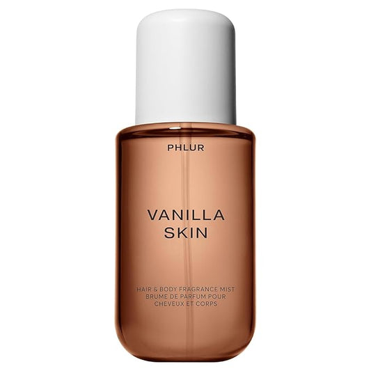PHLUR Vanilla Skin Body Mist, 8 Fl Oz - Hair and Body Perfume for Women, Vanilla Perfume Body Spray with Pink Pepper, Cashmere Wood & Sandalwood Fragrance