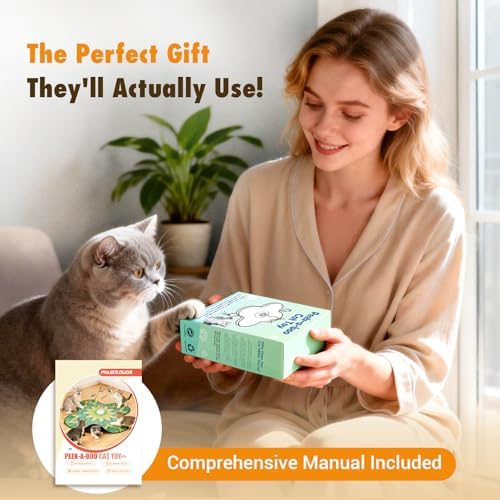 Interactive Indoor Cat Toy, Rechargeable Touch Automatic Hide and Seek Mat