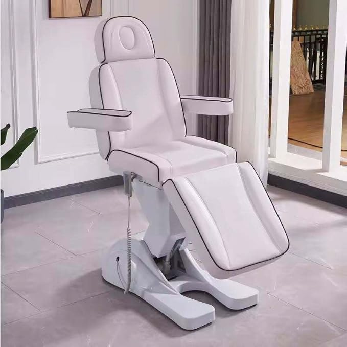 Laser Tattoo Treatment Foot Therapy Hair Salon Chair Beautician Bed Electric Massage Table Adjustable Facial Massage Tattoo Chair 3 Motors Customized Angle Spa Bed