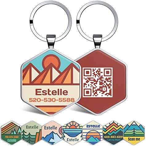 QR Code Dog Tag,Pet ID Tags, Dog Tags Personalized for Pets,Smart Dog ID Tags,Custom Dog Tags-Free Online&Scan QR Receive Instant Location Alert Email