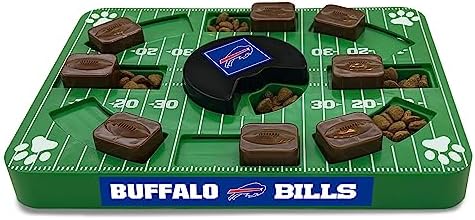 Pets First NFL Buffalo Bills Puzzle Toy, Puzzle Treat Dog Toy, Interactive Dog Treat Toy, Dog Puzzle