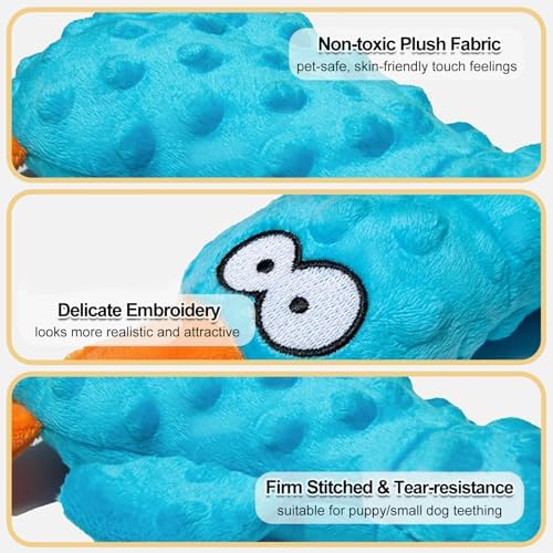 Squeaky Dog Toys, 2-Pack Plush Duck Squeaky Toys