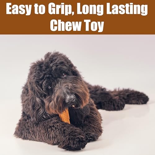 SPOT Bam-Bones Plus T Bone - Bamboo Fiber & Nylon, Durable Long Lasting Dog Chew for Aggressive Chewers – Toy for Dogs & Puppies Under 90lbs, Non-Splintering, 7in, Allergen Free Peanut Butter Flavor