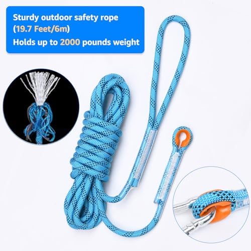 LOOBANI Spring Pole Toy for Pitbull: Bungee Tug War Toys，Blue
