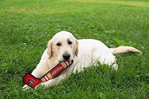 NHL Florida Panthers Stick Toy for Dogs & Cats. Play Hockey with Your Pet with This Licensed Dog Tough Toy Reward!
