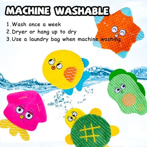 Squeaky No Stuffing Dog Toys 10 Pcs,Crinkle Dog Toys for Small Medium Breed