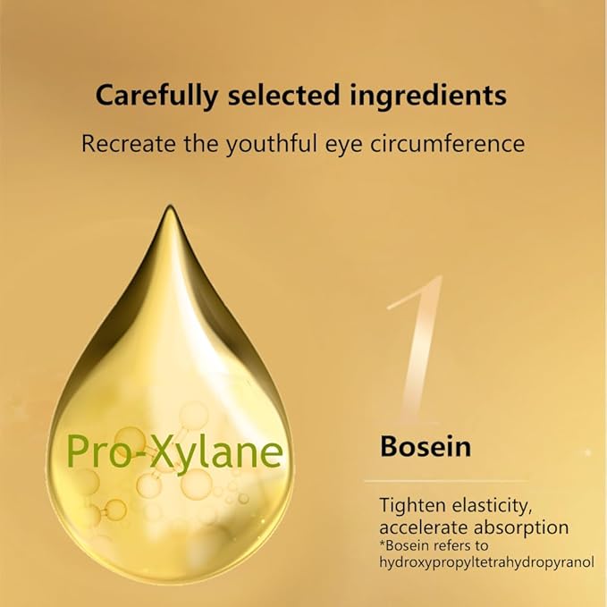 2Pcs Bosein Eye Cream, containing retinol and hyaluronic acid, correcting acne and swelling, daily eye wrinkle cream, anti-aging and smooth skin care, suitable for women and men, 0.7 ounces