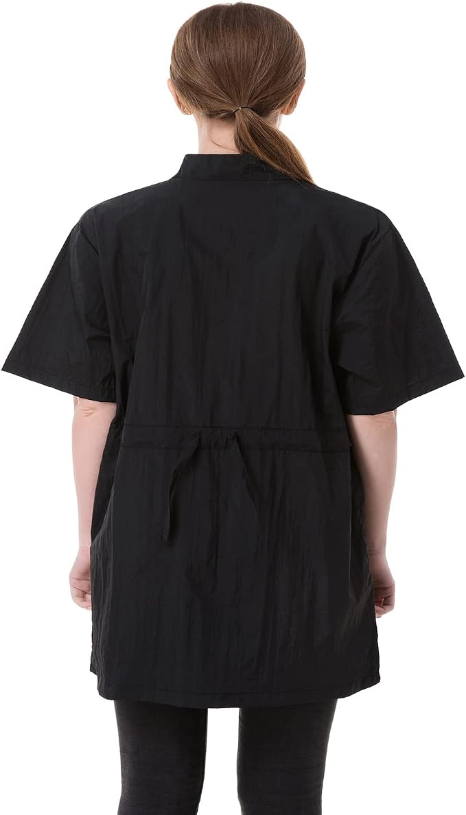 DHXYZZB Grooming Smock Waterproof Workwear Barber Jackets for Women Men, Nylon Professional Dog Groomer Smock Barber Apron