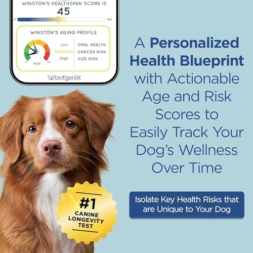 WoofSpan Dog Biological Age Test - DNA Methylation Science to Assess Healthspan, Aging Rate, and Risk for Common Conditions - Personalized Health Report & Preventative Care Tool for Dogs