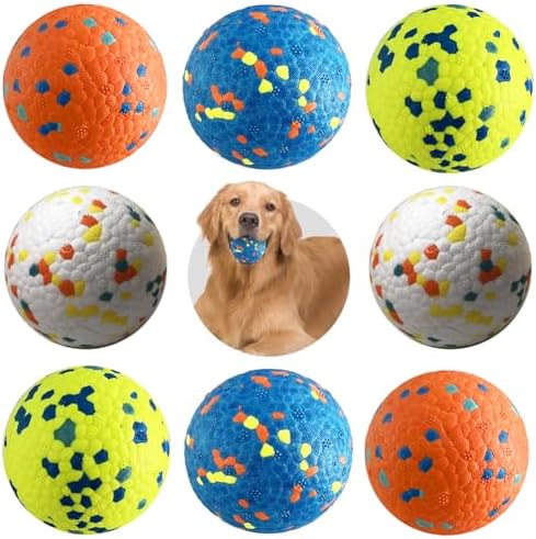 Mankoda Dog Balls, 3" Indestructible Tennis Balls for Aggressive Chewers