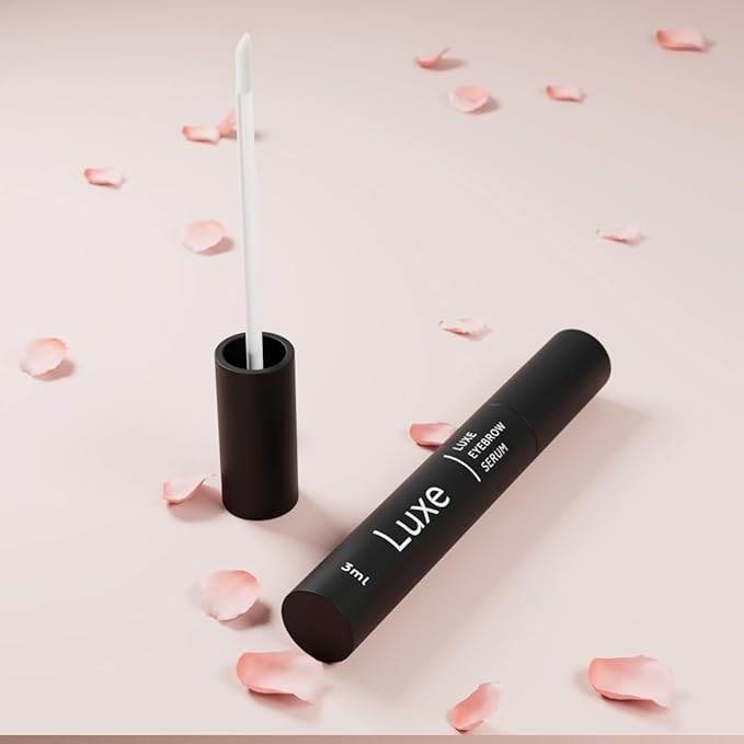 Luxe Cosmetics Eyebrow Serum for Hair Growth – Best Eyebrow Growth Serum for Fuller, Thicker, Longer Brows – Natural Brow Growth Treatment – Vegan Eyebrow Enhancing Formula for Women & Men