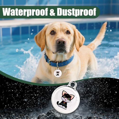 Smart GPS Tracker for Dogs Mini Cat GPS Tracker | Positioning Smart Alarm Pet Tracker, Waterproof and Drop-Proof, Extra Long Battery Life of 365 Day, No Subscription