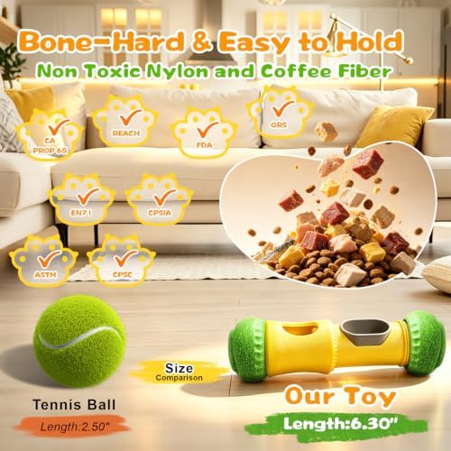 COMFGIVE Cognitive Slow Feeder for All Dogs with Two Detachable Bowls, Interactive Dog Puzzle Enrichment Toy, Adjustable Treat Dispensing Toy to Keep Dogs Busy & Provide Brain Stimulation