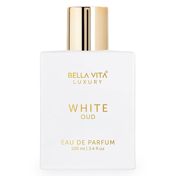 Bellavita Luxury White Oud Eau de Parfum | 100 ml (3.4 fl.oz.) | Perfume for Men and Women | Fruity, Artemisia Lemon, Freesia, and Tobacco Notes | Long Lasting Unisex Fragrance