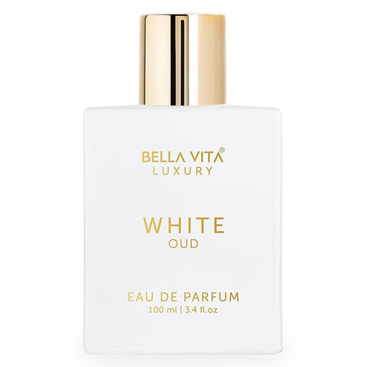 Bellavita Luxury White Oud Eau de Parfum | 100 ml (3.4 fl.oz.) | Perfume for Men and Women | Fruity, Artemisia Lemon, Freesia, and Tobacco Notes | Long Lasting Unisex Fragrance