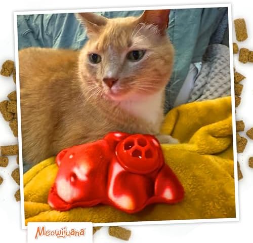 Meowijuana Knock 'n' Nibble Gummy Bear Treat-Dispensing Cat Toy