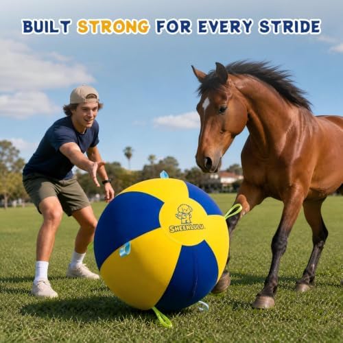 25" Large Herding Ball for Dogs with Straps & Training Whistle