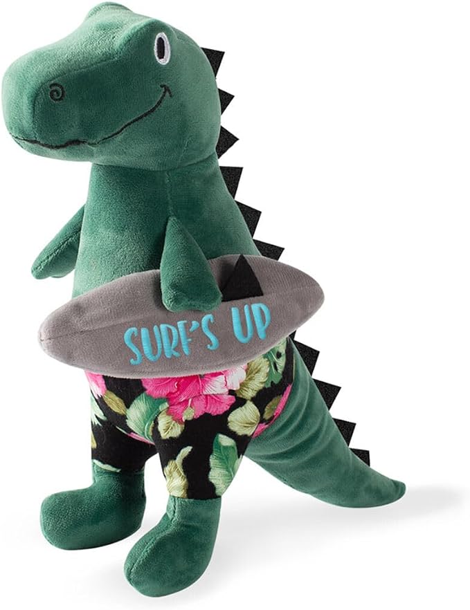Fringe Studio Plush Dog Toy with Squeaker, Surf’S Up, Dude! PetShop Collection (289623)