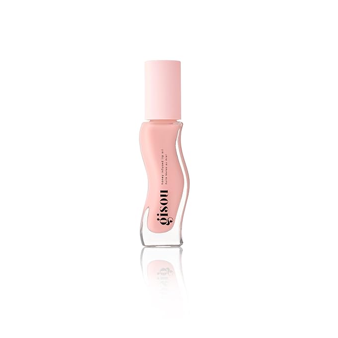 Gisou Honey Infused Hydrating Lip Oil, Nourishing Lip Moisturizer for Dry Lips, 0.27 fl oz (Vanilla Glaze)