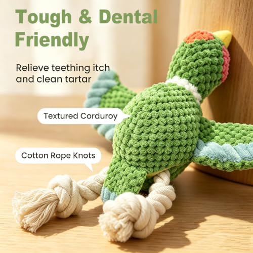 Squeaky Plush Interactive Dog Toy for Small Dogs