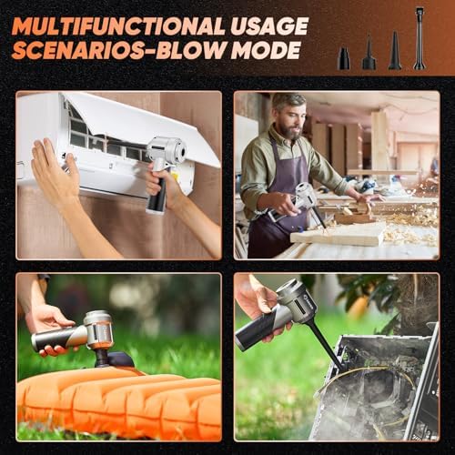Saker Handheld Car Vacuum Cordless Portable 17000PA Foldable HL133 Black