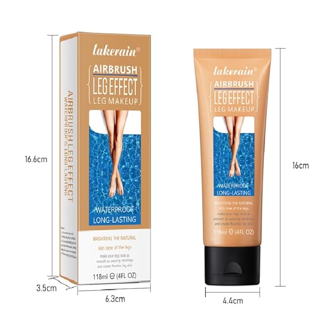 Leg Makeup Waterproof No Transfer,Leg and Body Scar Cover Up,Tattoo Cover Up Makeup Waterproof,Long Last Body Foundation (1# Fairest Glow, 4 FL OZ)