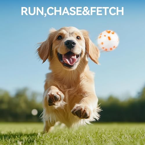 ALL FOR PAWS Dog Ball Launcher, Dog Ball Blaster with 3 ETPU Balls, Interactive Thrower for Medium to Large Dogs, Play Fetch Toy for Dogs for Outdoor Exercise