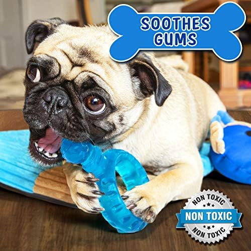 Puppy Play Mat with Teething Toys, Activity Mat, Puppy Chew Toy, Puppies