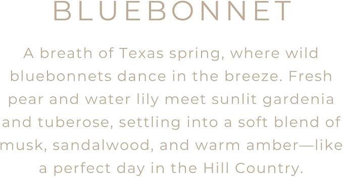 River Birch Premium, All-Natural, Non-Toxic Soy Wax | Bluebonnet Scented | 8 oz. Black Matte Tin Travel Candle | Cozy Relaxing Gifts for Home