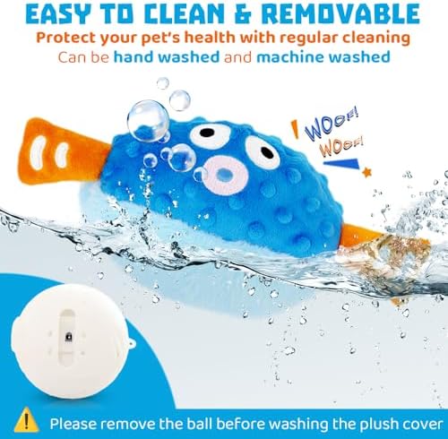 Interactive Dog Toys Rechargeable Moving Puppy Toys to Keep Them Busy, Touch Activated Puppy Toys, Puppy Dog Birthday Gifts, Electric Plush Entertainment Toy for Small & Medium Dogs