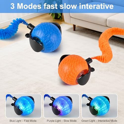 Interactive Cat Toys for Indoor Cats, Automatic Rolling Cat Balls