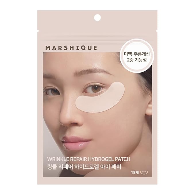Marshique Hydrogel Under Eye Patches - Gifts for Women - Reduce Dark Circles, Puffy Eyes, Undereye Bags, Wrinkles - Non-slip Under Eye Mask - Tape Tox - Korea beauty Care (9 Pairs)