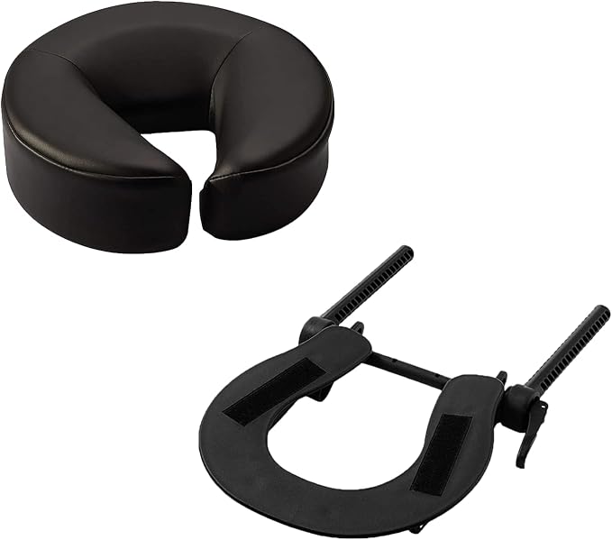 Massage Table Massage Bed Headrest Replacement Adjustable Massage U-Shaped Pillow for Beauty Bed Universal with Elastic Memory Foam Face Pillow Set Accessories Massage Equipment