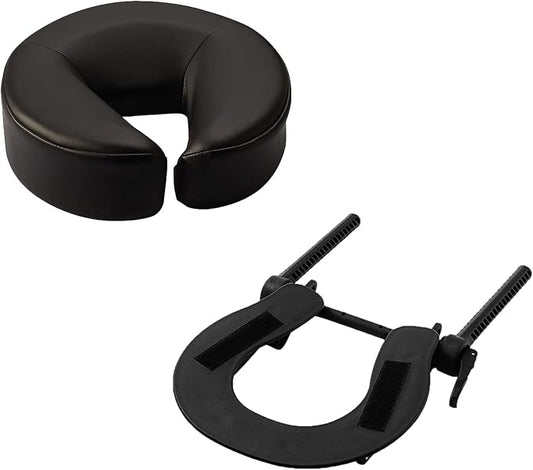 Massage Table Massage Bed Headrest Replacement Adjustable Massage U-Shaped Pillow for Beauty Bed Universal with Elastic Memory Foam Face Pillow Set Accessories Massage Equipment