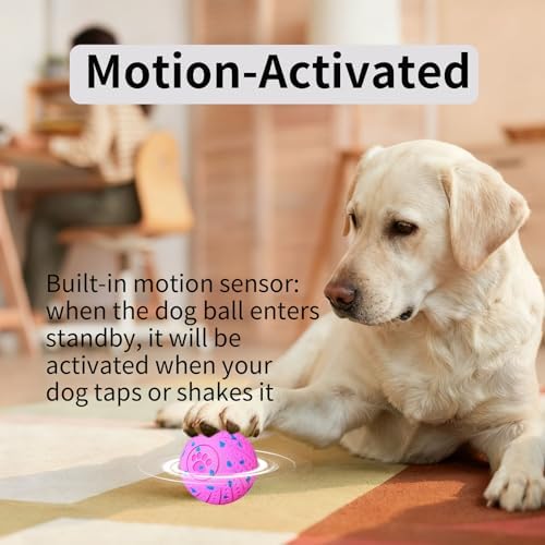 2-in-1 Interactive Dog Ball Toy for Aggressive Chewers, Automatic Moving & Bouncing E-TPU Dog Ball, 3 Modes Smart Pet Toy with Motion Sensor