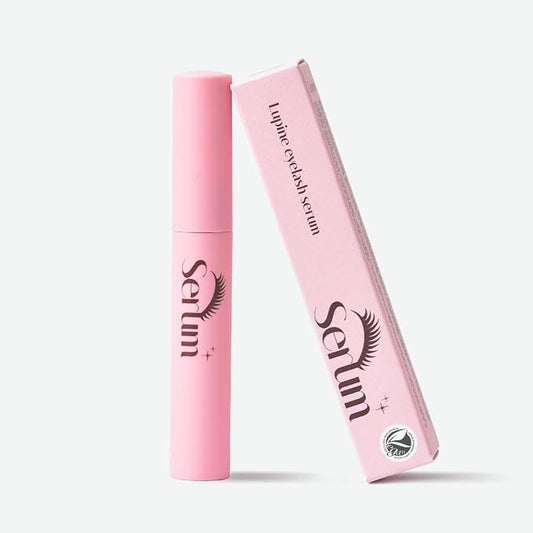 Lupine Eyelash Serum - Lash Growth Serum & Conditioner | Vegan Certified | Hypoallergenic | Korean Beauty for Longer, Fuller Lashes & Eyebrows